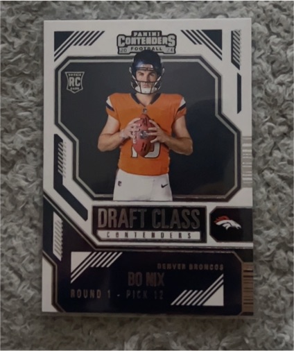 2024 Panini Contenders Football #23 Bo Nix Draft Class Contenders — front