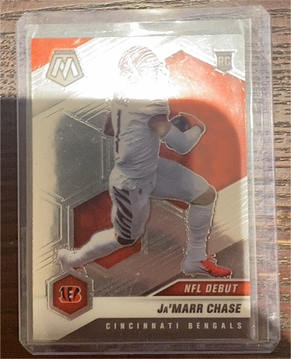 2021 Panini Mosaic #247 Ja'Marr Chase NFL Debut Rookie — front