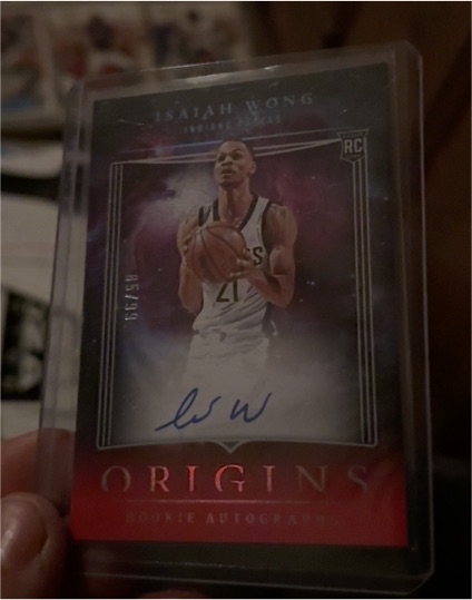 2023-24 Panini Origins #RA-IWI Isaiah Wong Rookie Autographs — front