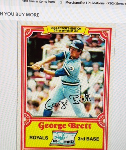 1981 Topps Drake's Big Hitters #5 George Brett — front