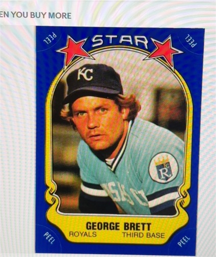 1981 Fleer Star Stickers #116 George Brett — front