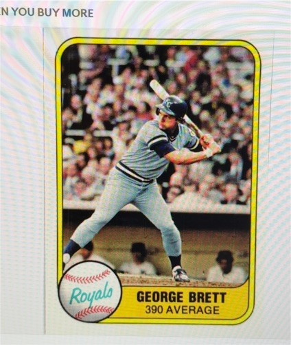 1981 Fleer #655 George Brett — front