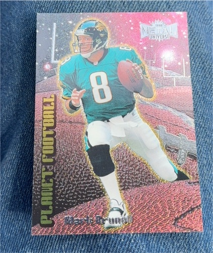 1998 SkyBox Metal Universe Planet Football #8 Mark Brunell — front