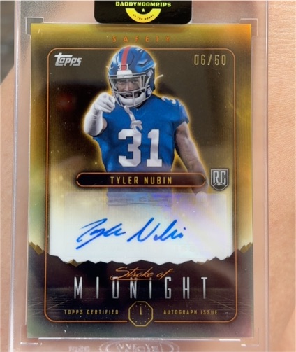 2024 Topps Midnight #SMATN Tyler Nubin — front
