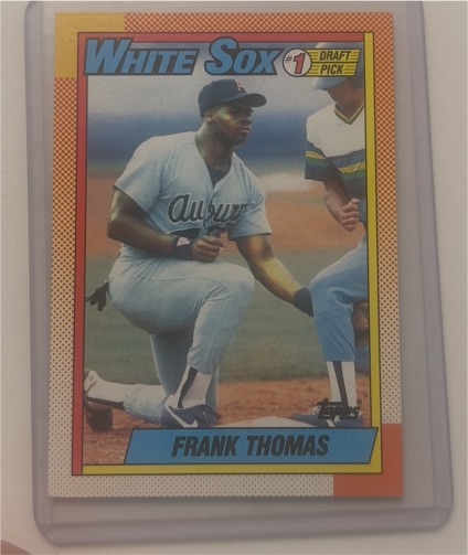1990 Topps #414 Frank Thomas Rookie Card — front