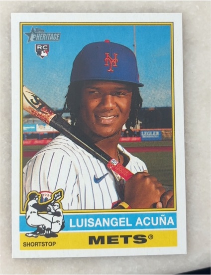 2025 Topps Heritage #274 Luisangel Acuña — front