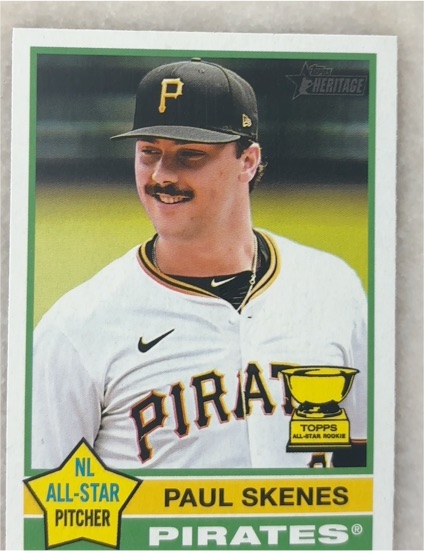 2025 Topps Heritage #60 Paul Skenes — front