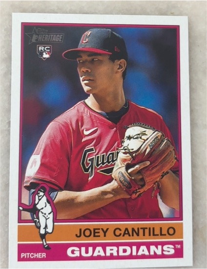 2025 Topps Heritage #104 Joey Cantillo — front