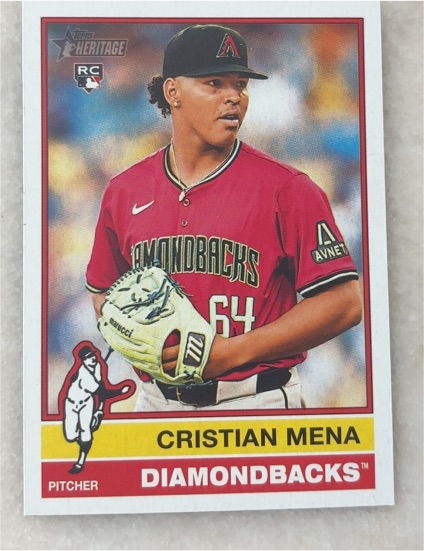 2025 Topps Heritage #134 Cristian Mena — front