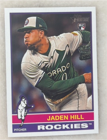 2025 Topps Heritage #398 Jaden Hill — front