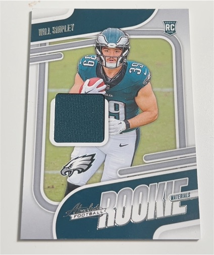 2024 Panini Absolute Rookie Materials #ARM-WSY Will Shipley — front