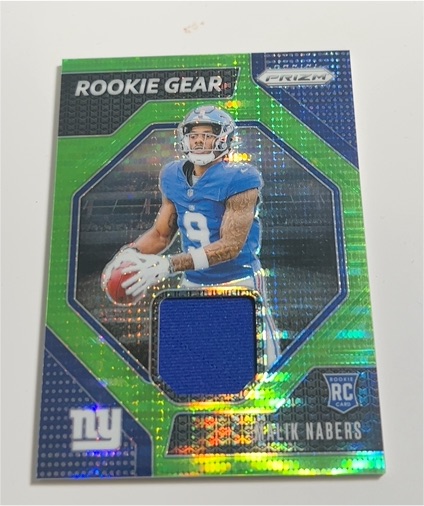 2024 Panini Prizm Rookie Gear #RG-MNS Malik Nabers — front