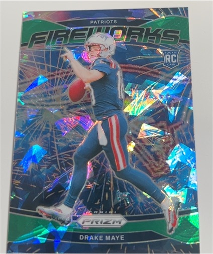 2024 Panini Prizm Fireworks #22 Drake Maye — front