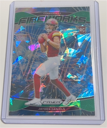 2024 Panini Prizm Fireworks #24 Jayden Daniels — front
