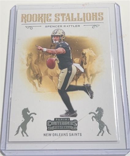 2024 Panini Contenders #11 Spencer Rattler Rookie Stallions — front