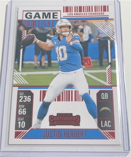 2024 Panini Contenders #55 Justin Herbert — front