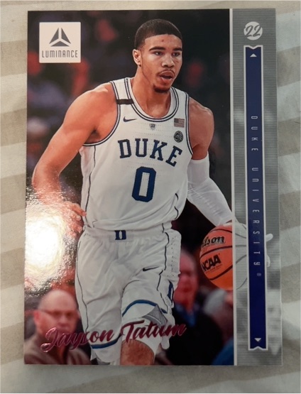 2022 Panini Chronicles Draft Picks Luminance #24 Jayson Tatum — front
