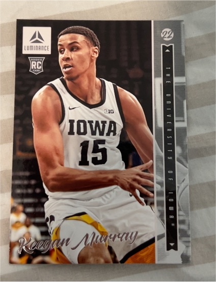 2022 Panini Chronicles Draft Picks Luminance #30 Keegan Murray Rookie Card — front