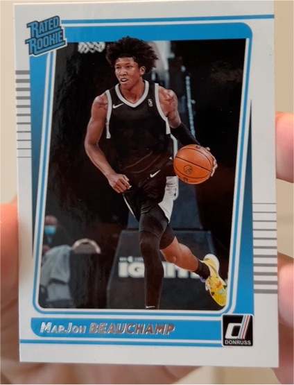 2022 Panini Chronicles Draft Picks #19 MarJon Beauchamp Donruss Rated Rookies — front