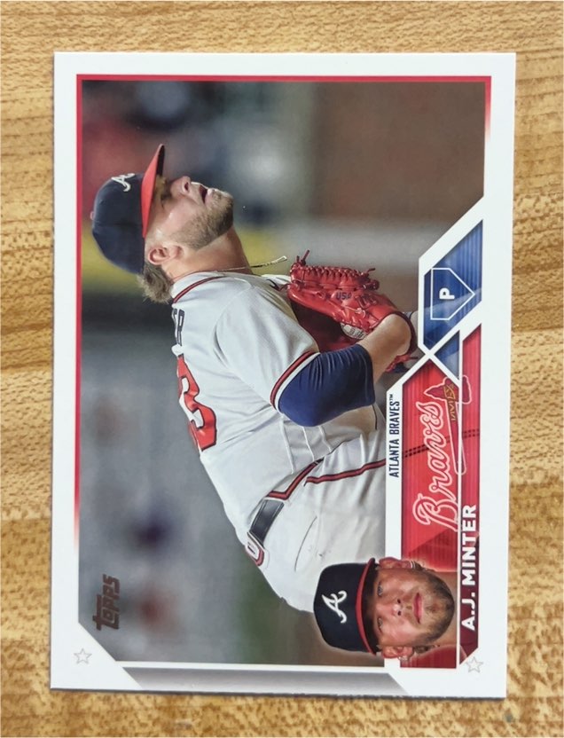 2023 Topps #159 A.J. Minter — front
