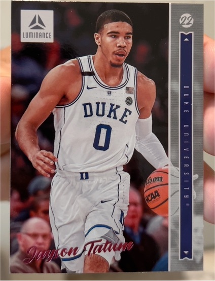 2022 Panini Chronicles Draft Picks Luminance #24 Jayson Tatum — front