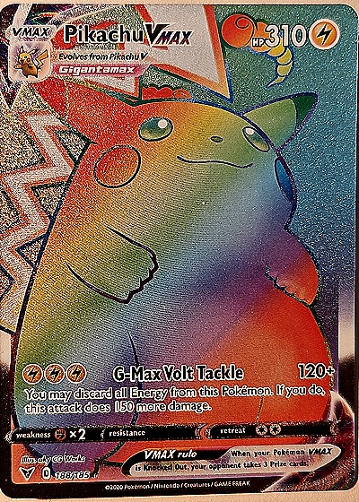 2020 Pokémon Vivid Voltage #188/185 Pikachu VMAX — front