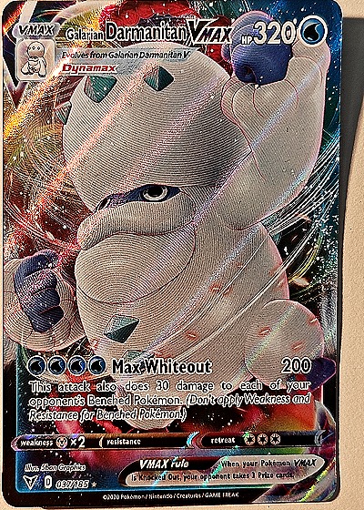 2020 Pokémon Sword & Shield Vivid Voltage #037/185 Galarian Darmanitan VMAX — front