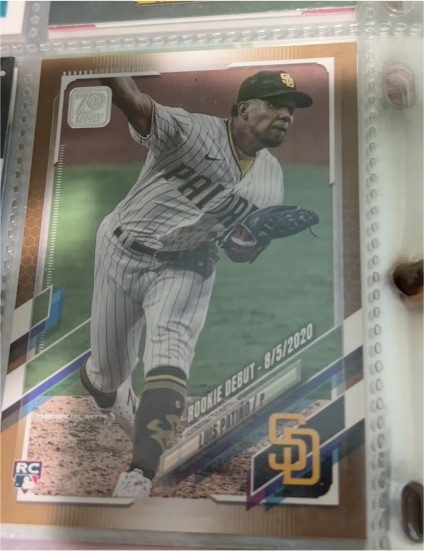 2021 Topps Update #US214 Luis Patino — front