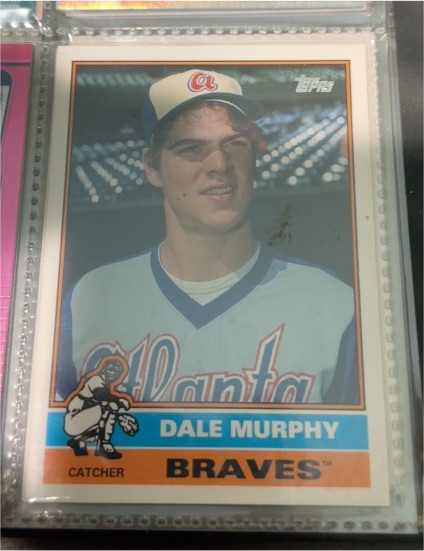 1987 Topps #100 Dale Murphy — front