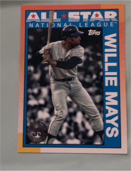 2025 Topps Series 2 1990 Topps All-Star Insert #90AS-30 Willie Mays — front
