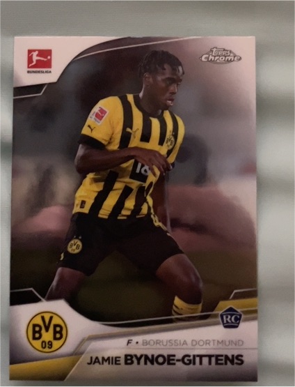 2022-23 Topps Chrome Bundesliga #29 Jamie Bynoe-Gittens Rookie — front