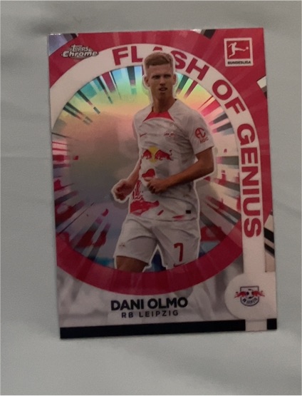 2022-23 Topps Chrome Bundesliga Flash of Genius #FG-DO Dani Olmo — front