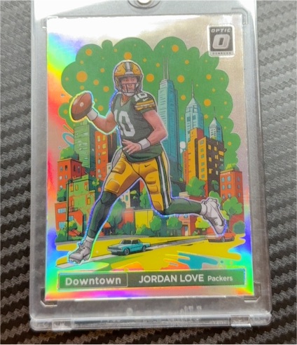 2024 Panini Donruss Optic #5 Jordan Love Downtown — front