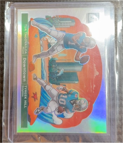 2024 Panini Donruss Optic #7 Downtown Duos Tua Tagovailoa Tyreek Hill — front