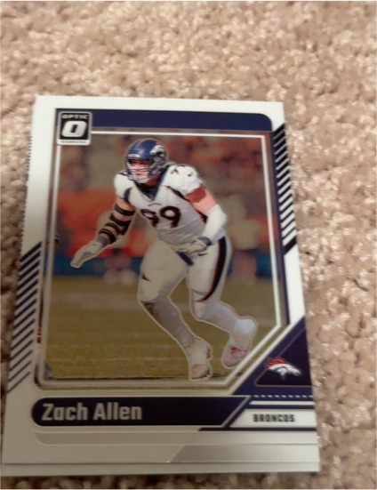 2024 Donruss Optic #61 Zach Allen Denver Broncos — front