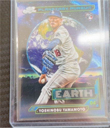 2024 Topps Chrome Cosmic Planetary Pursuit #04 Yoshinobu Yamamoto — front