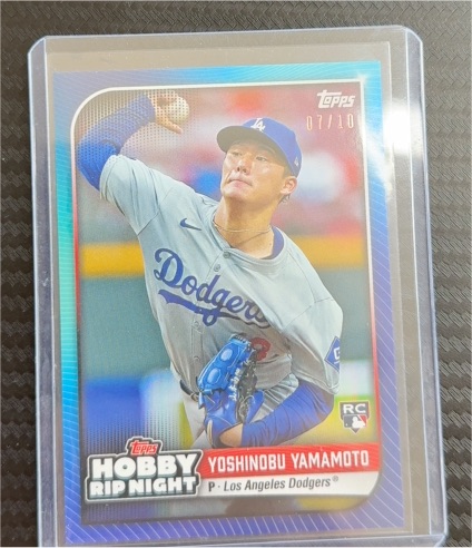 2024 Topps Hobby Rip Night #35 Yoshinobu Yamamoto — front