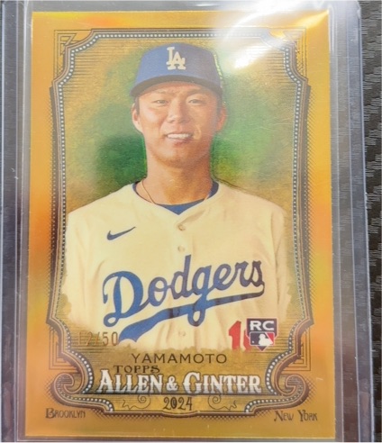 2024 Topps Allen & Ginter #201 Yoshinobu Yamamoto — front