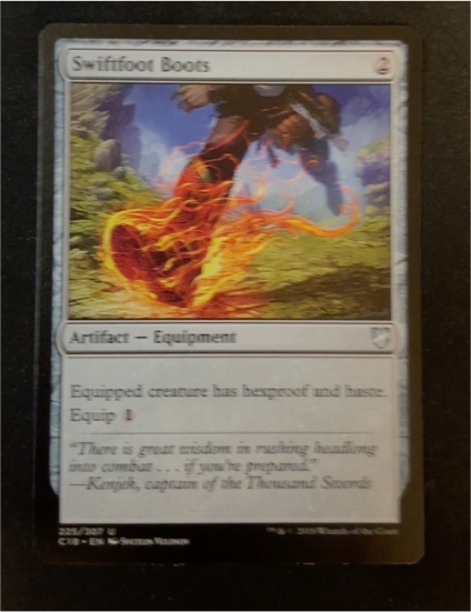 2014 Magic: The Gathering Commander 2014 #275 Swiftfoot Boots — front