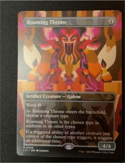 2023 Magic: The Gathering #344 Roaming Throne — front