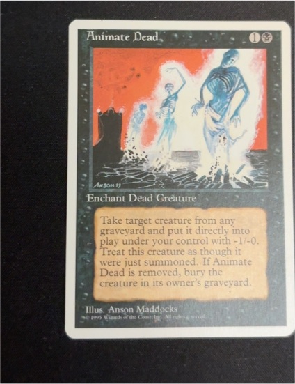 1995 Magic: The Gathering #Animate Dead — front