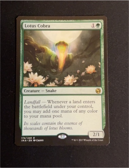 2017 Magic: The Gathering Iconic Masters #174 Lotus Cobra — front