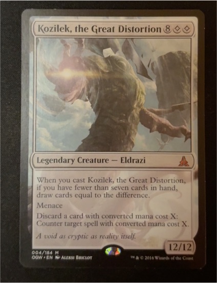 2016 Magic: The Gathering Oath of the Gatewatch #004 Kozilek, the Great Distortion — front