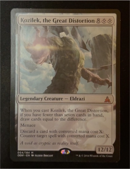 2016 Magic: The Gathering #004 Kozilek, the Great Distortion — front