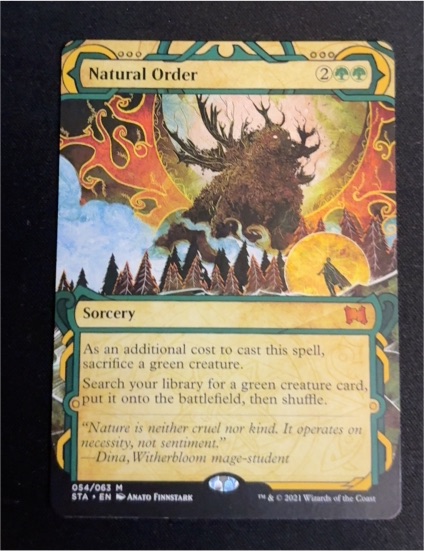 2021 Magic: The Gathering Strixhaven Mystical Archive #54 Natural Order — front
