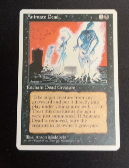 1995 Magic: The Gathering Animate Dead — front