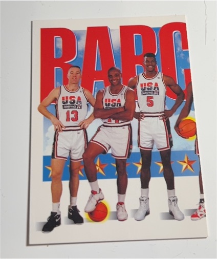 1991 SkyBox #544 Charles Barkley / Chris Mullin / David Robinson USA Basketball — front