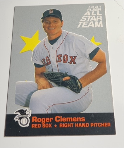 1987 Fleer All-Star Team #11 Roger Clemens — front