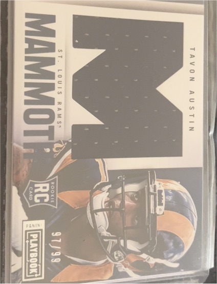 2013 Panini Playbook Rookie Mammoth Materials #35 Tavon Austin — front