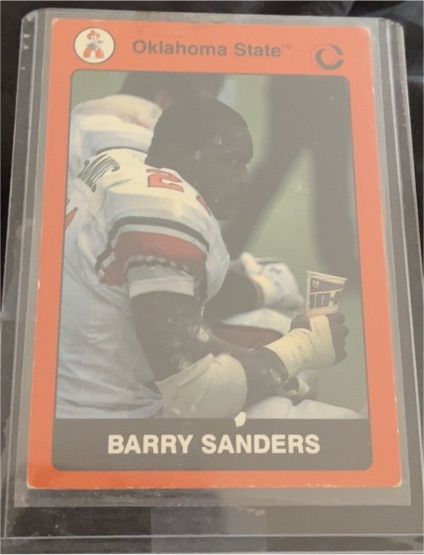 1991 Collegiate Collection Oklahoma State Cowboys #83 Barry Sanders — front